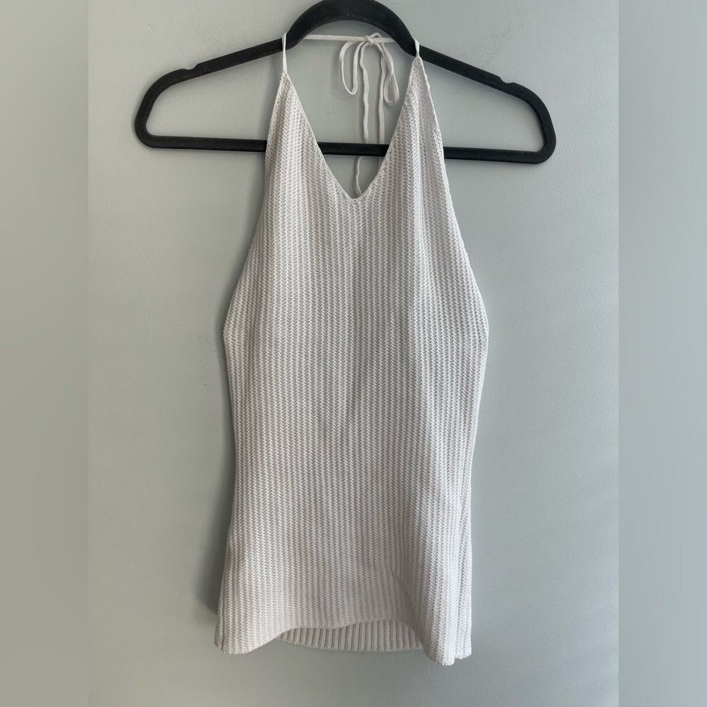 I.AM.GIA White Textured Camisole